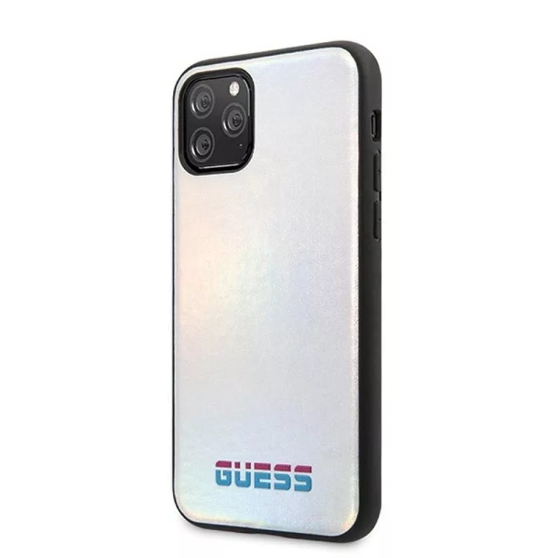 Guess Apple iPhone 11 Pro Iridescent Θήκη Ασημί