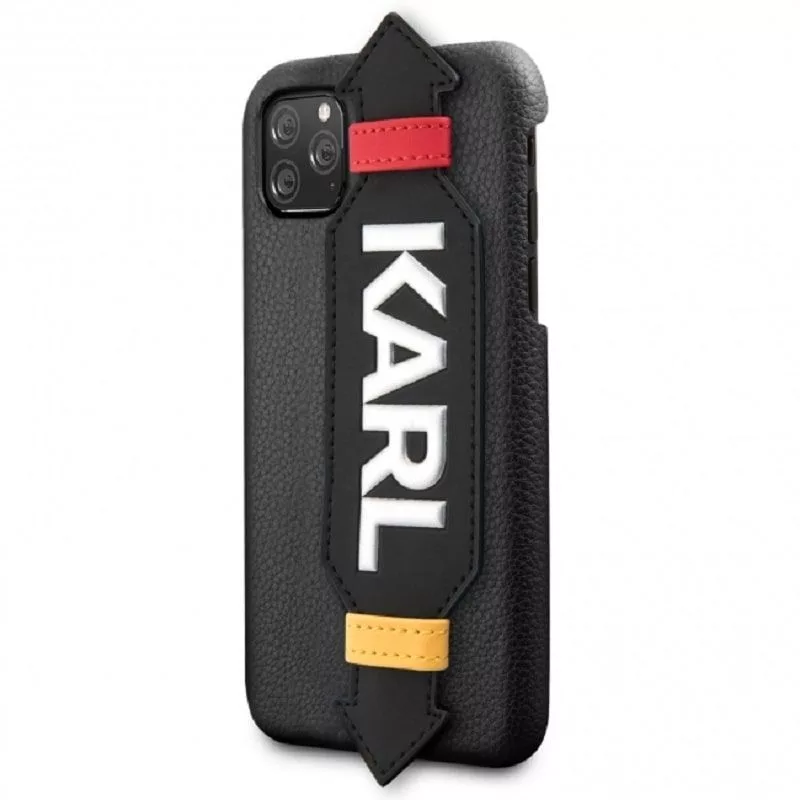 Karl Lagerfeld Apple iPhone 11 Pro Θήκη με Λουράκι Μαύρο
