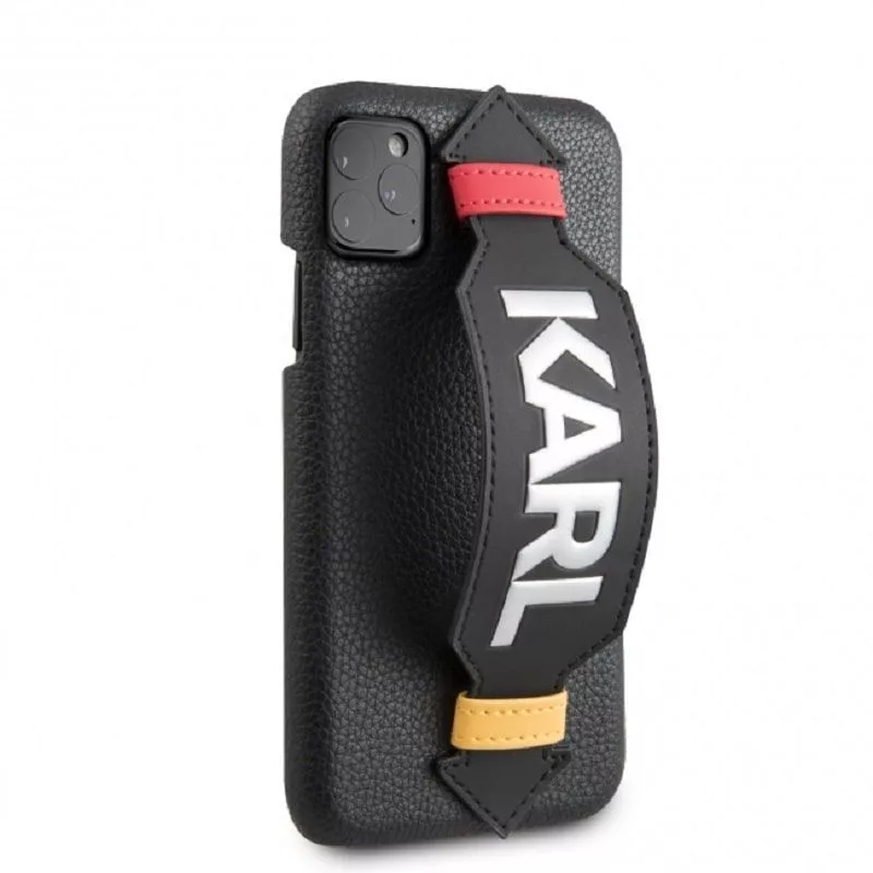 Karl Lagerfeld Apple iPhone 11 Pro Θήκη με Λουράκι Μαύρο