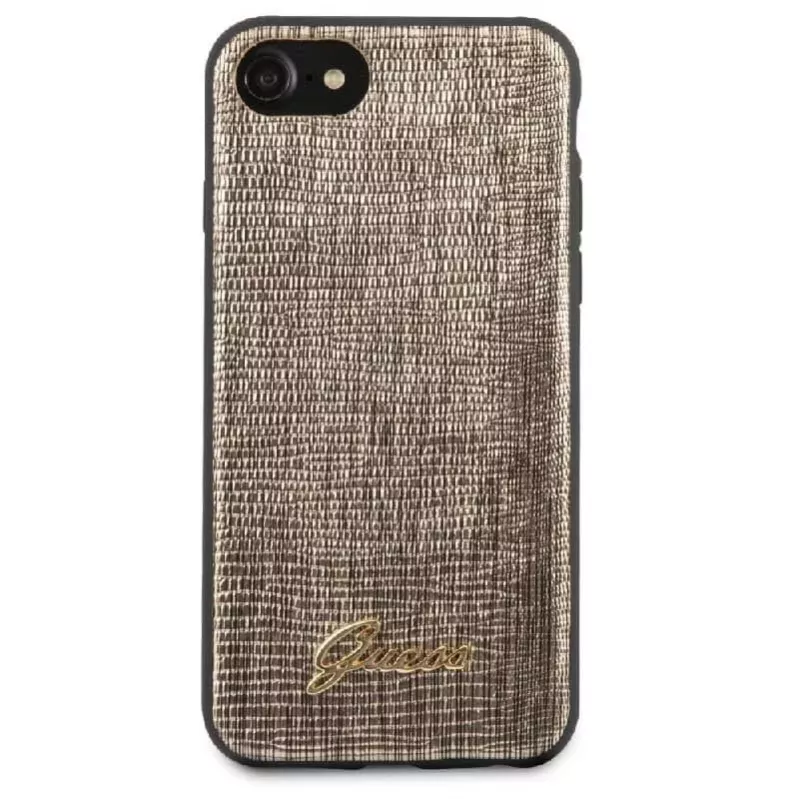 Guess Apple iPhone 7/8/SE2020 Lizard Θήκη Χρυσό