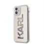 Karl Lagerfeld iPhone 12 mini 5,4 inch Liquid Glitter Multi Mirror Θήκη Ασημί