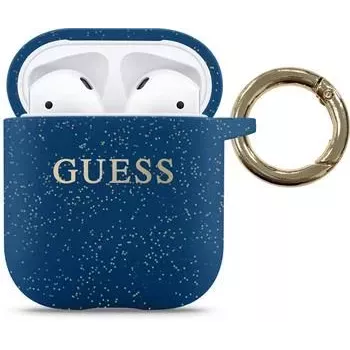 Guess AirPods Θήκη Σιλικόνης Μπλε