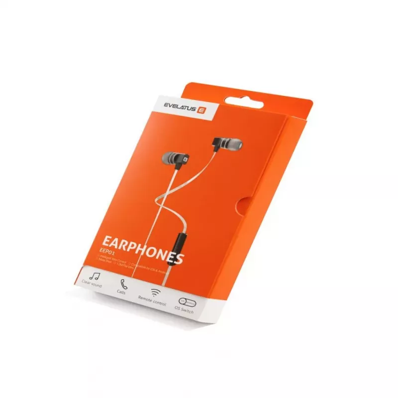 Evelatus Universal Hands Free EEP01 με Μικρόφωνο Μαύρο