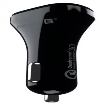 Evelatus Quick Car Charger QCC02 Μαύρο