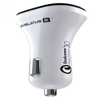 Evelatus Quick Car Charger QCC02 Λευκό
