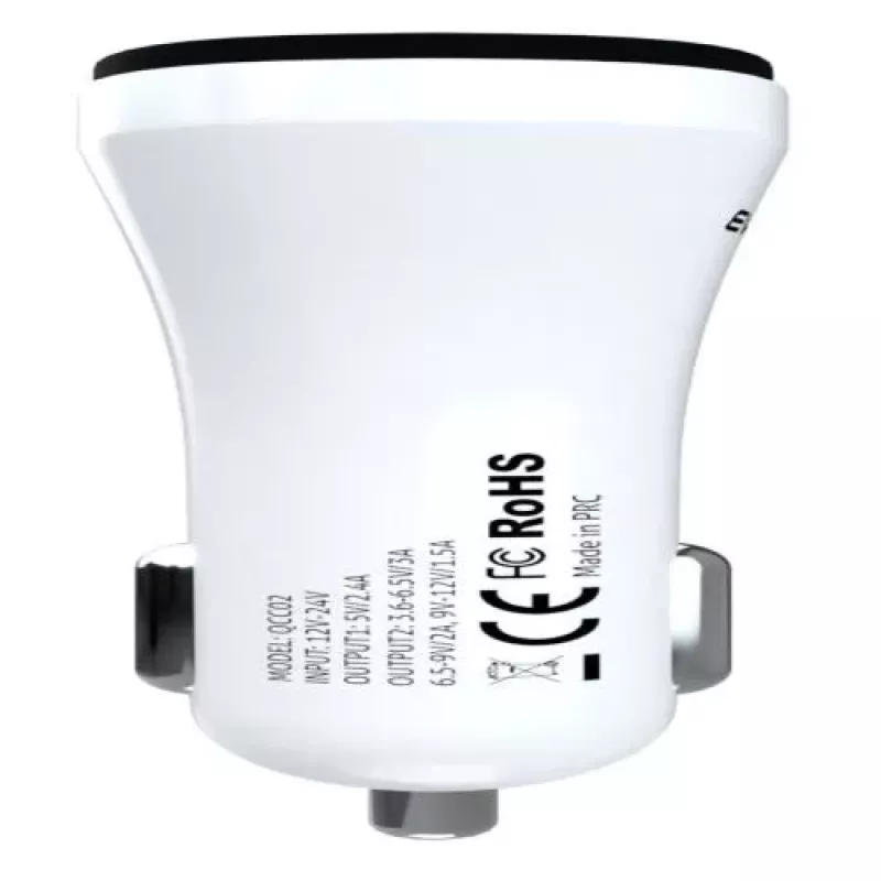 Evelatus Quick Car Charger QCC02 Λευκό