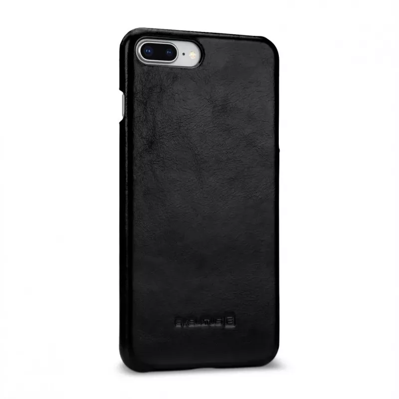 Evelatus Apple iPhone 7 / 8 Plus Θήκη Δερμάτινη Vintage Μαύρο