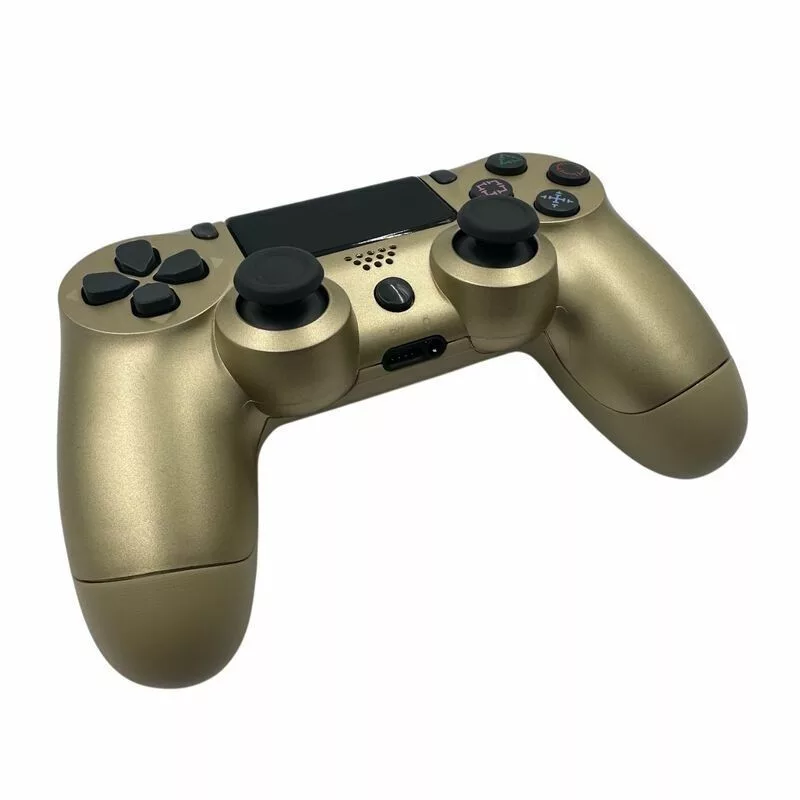 GameBox P4 Ασύρματο Vibration Bluetooth Controller για PlayStation 4 / PC / TV / TV Box Χρυσό