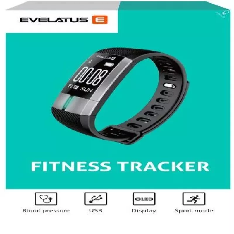 Evelatus Fitness Tracker EFT01 Μαύρο