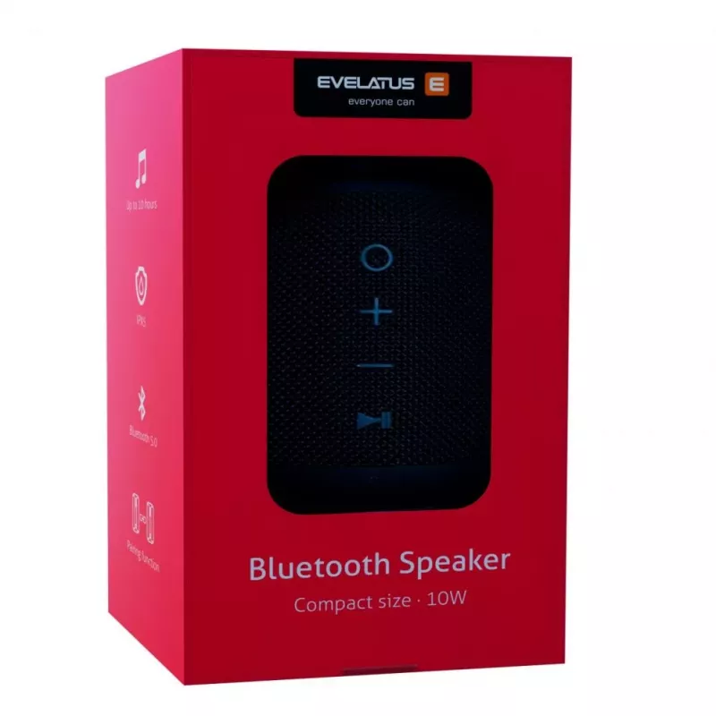 Evelatus Ηχείο Bluetooth μέγεθος S EBS01 μαύρο