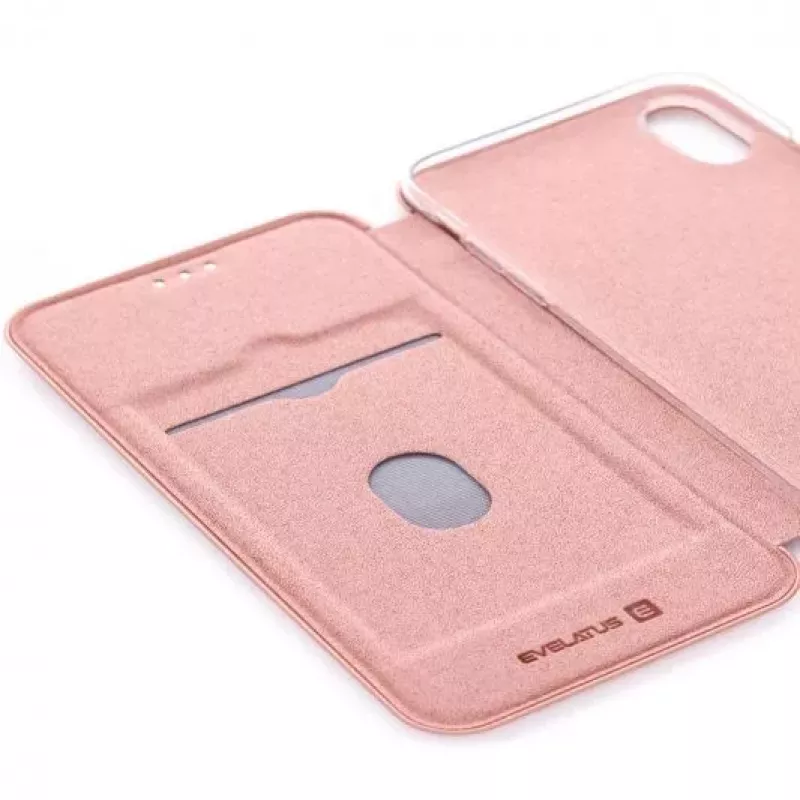 Evelatus Apple iPhone XR Θήκη Βιβλίου Ροζ Χρυσό
