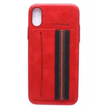 Evelatus Apple iPhone X Cubit Plastic Red Θήκη πλάτης