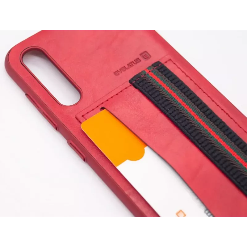 Evelatus Samsung Galaxy A50 Cubit Πλαστική Κόκκινη Προστατευτική Θήκη