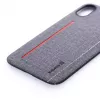 Evelatus Apple iPhone X 6127 Γκρι Υγρή Σιλικόνη Θήκη Πλάτης