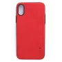 Evelatus Apple iPhone X Velvet Κόκκινη Θήκη Πλάτης