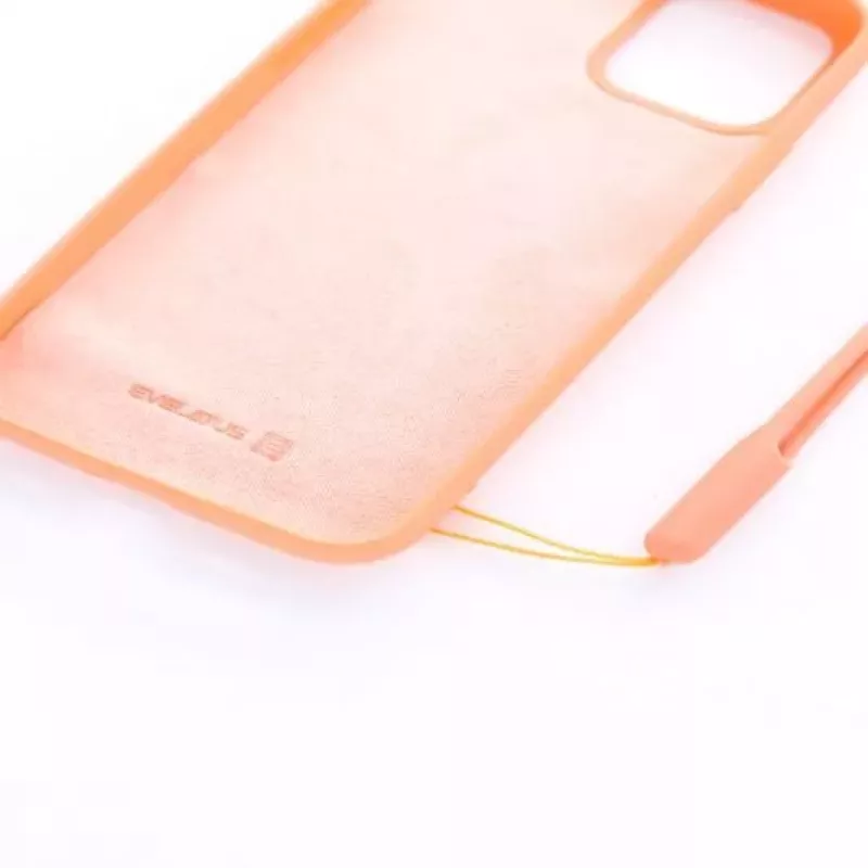 Evelatus Apple iPhone 11 Pro Soft Touch Silicone Θήκη με Λουράκι Ροζ