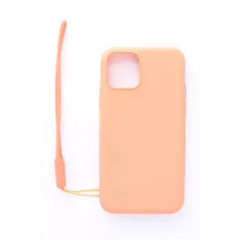 Evelatus Apple iPhone 11 Pro Soft Touch Silicone Θήκη με Λουράκι Ροζ
