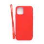 Evelatus Apple iPhone 11 Pro Soft Touch Silicone Θήκη με Λουράκι Κόκκινο