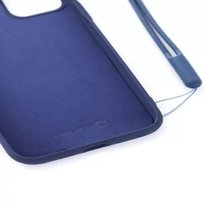 Evelatus Apple iPhone 11 Pro Soft Touch Silicone Θήκη με Λουράκι Σκούρο Μπλε