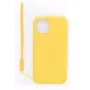 Evelatus Apple iPhone 11 Pro Soft Touch Silicone Θήκη με Λουράκι Κίτρινο