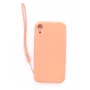 Evelatus Apple iPhone XR Soft Touch Silicone Θήκη με Λουράκι Ροζ