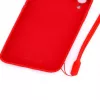 Evelatus Apple iPhone XR Soft Touch Silicone Θήκη με Λουράκι Κόκκινο