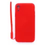 Evelatus Apple iPhone XR Soft Touch Silicone Θήκη με Λουράκι Κόκκινο