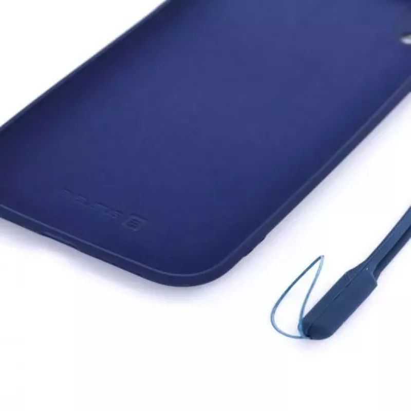 Evelatus Apple iPhone XR Soft Touch Silicone Θήκη με Λουράκι Σκούρο Μπλε