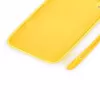 Evelatus Apple iPhone XR Soft Touch Silicone Θήκη με Λουράκι Κίτρινο