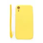 Evelatus Apple iPhone XR Soft Touch Silicone Θήκη με Λουράκι Κίτρινο