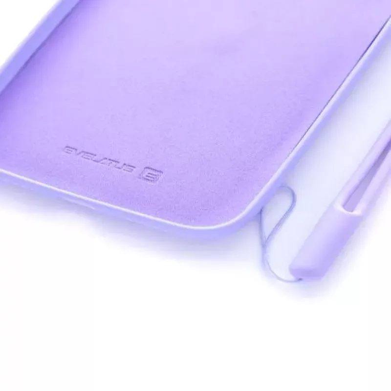 Evelatus Apple iPhone XR Soft Touch Silicone Θήκη με Λουράκι Λιλά