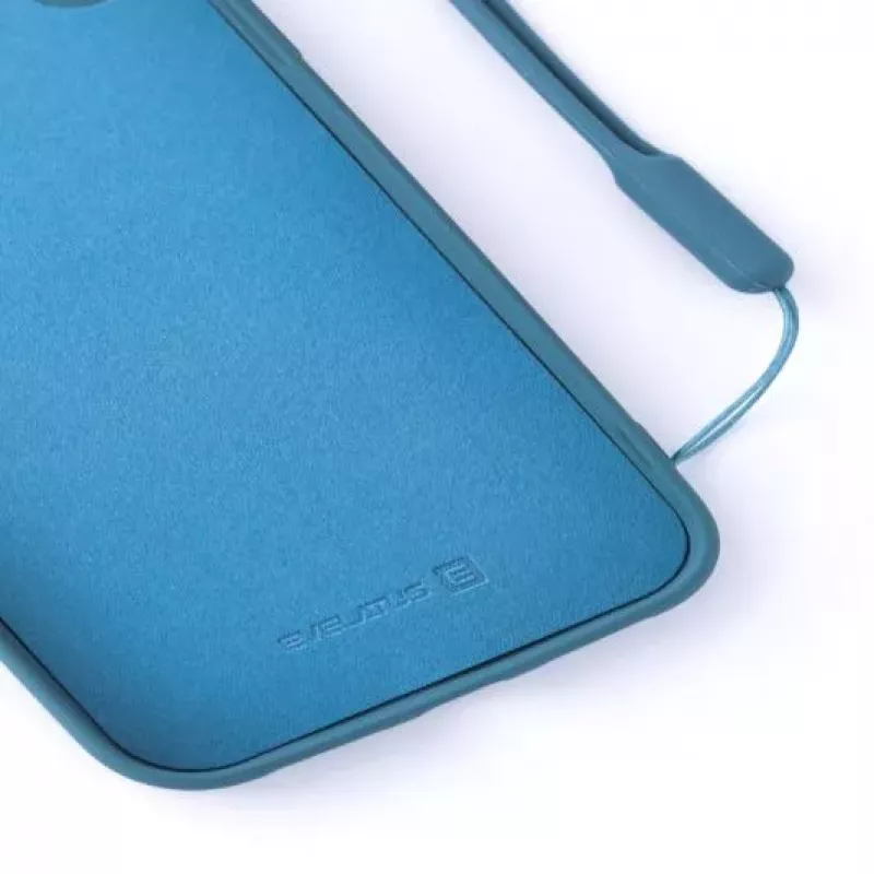 Evelatus Apple iPhone XR Soft Touch Silicone Θήκη με Λουράκι Μπλε