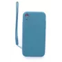 Evelatus Apple iPhone XR Soft Touch Silicone Θήκη με Λουράκι Μπλε