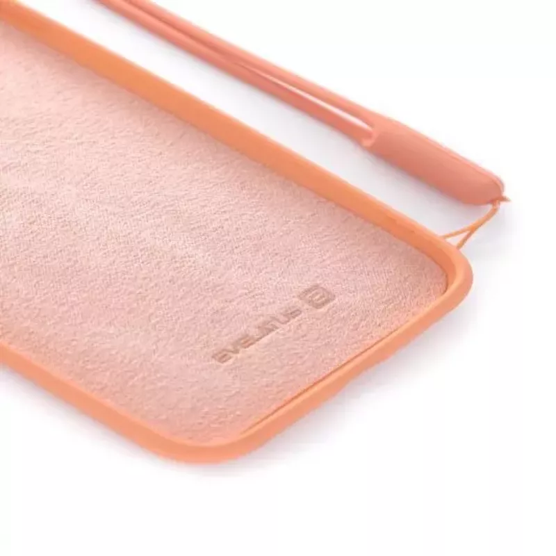 Evelatus Apple iPhone 7/8 Soft Touch Silicone Θήκη με Λουράκι Ροζ