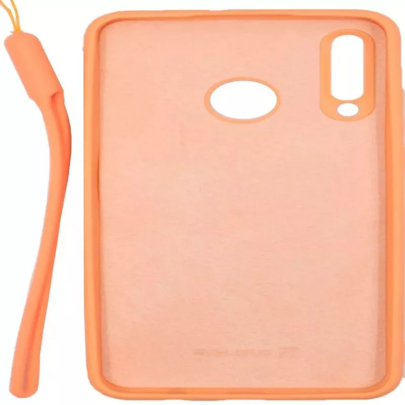 Evelatus Huawei P30 Lite Soft Touch Silicone Θήκη με Λουράκι Ροζ