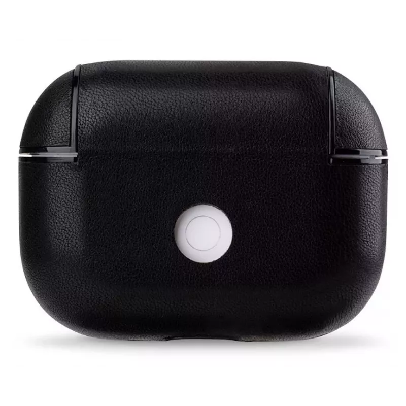 Evelatus Apple AirPods Pro δερμάτινη προστατευτική θήκη μαύρο