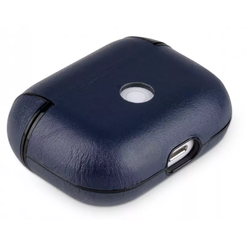 Evelatus Apple AirPods Pro δερμάτινη προστατευτική θήκη σκούρο μπλε