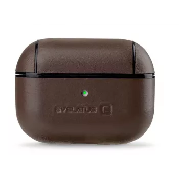 Evelatus Apple AirPods Pro δερμάτινη προστατευτική θήκη καφέ