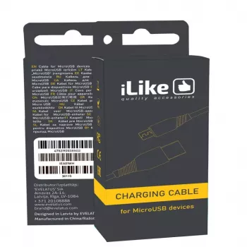 iLike Καλώδιο φόρτισης για MicroUSB ICM01 λευκό