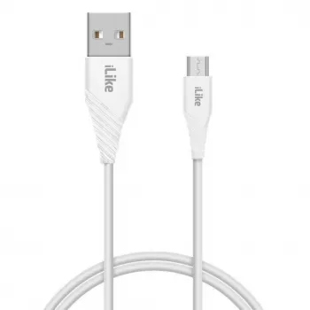 iLike Καλώδιο φόρτισης για MicroUSB ICM01 λευκό