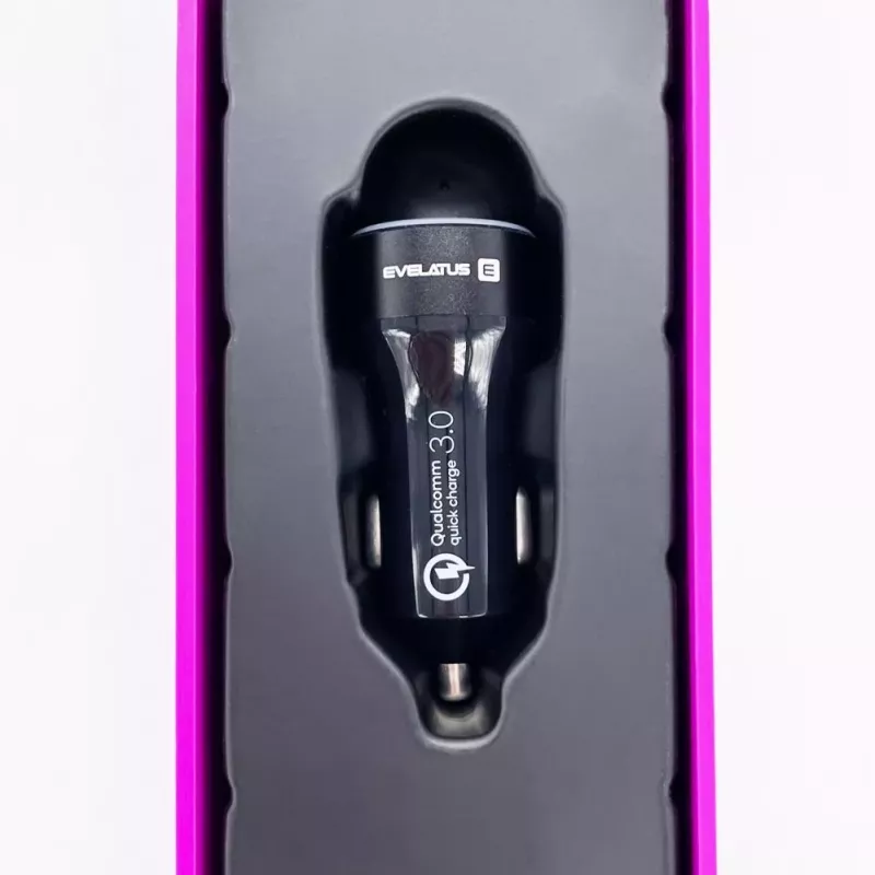 Evelatus Quick Car Charger QCC03 μαύρο