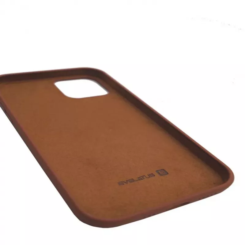 Evelatus Apple iPhone 12/12 Pro Premium Soft Touch Silicone Θήκη Dark Coffee