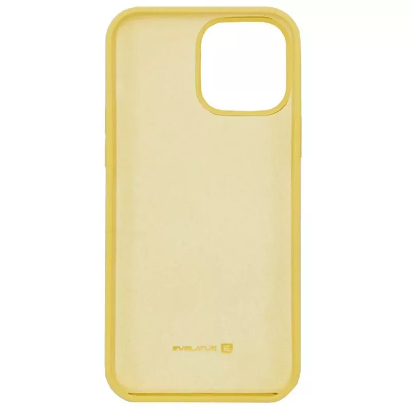 Evelatus Apple iPhone 12 Pro Max Premium Soft Touch Θήκη σιλικόνης κίτρινη
