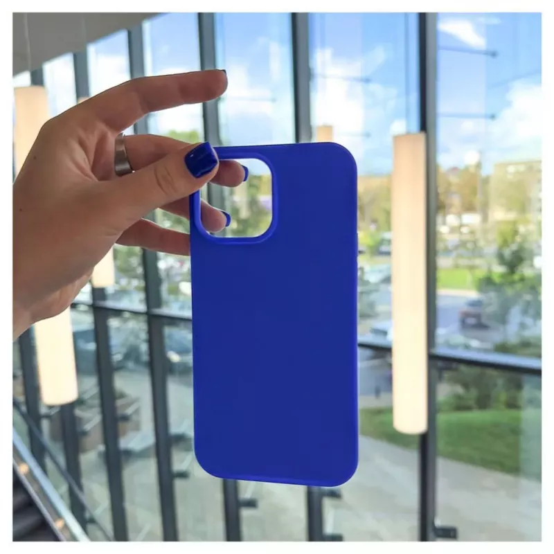 Evelatus Apple iPhone 13 Pro Max Premium Soft Touch Θήκη σιλικόνης σκούρο μπλε