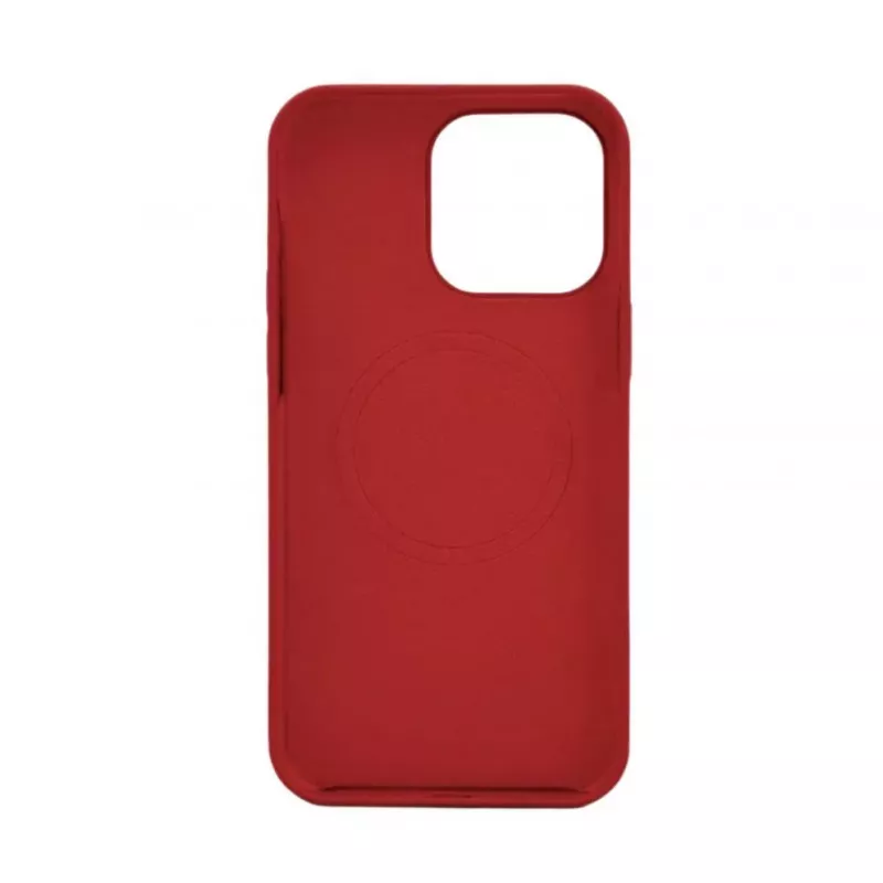 Evelatus Apple iPhone 14 Plus Premium MagSafe Θήκη Σιλικόνης Soft Touch Σκούρο Κόκκινο