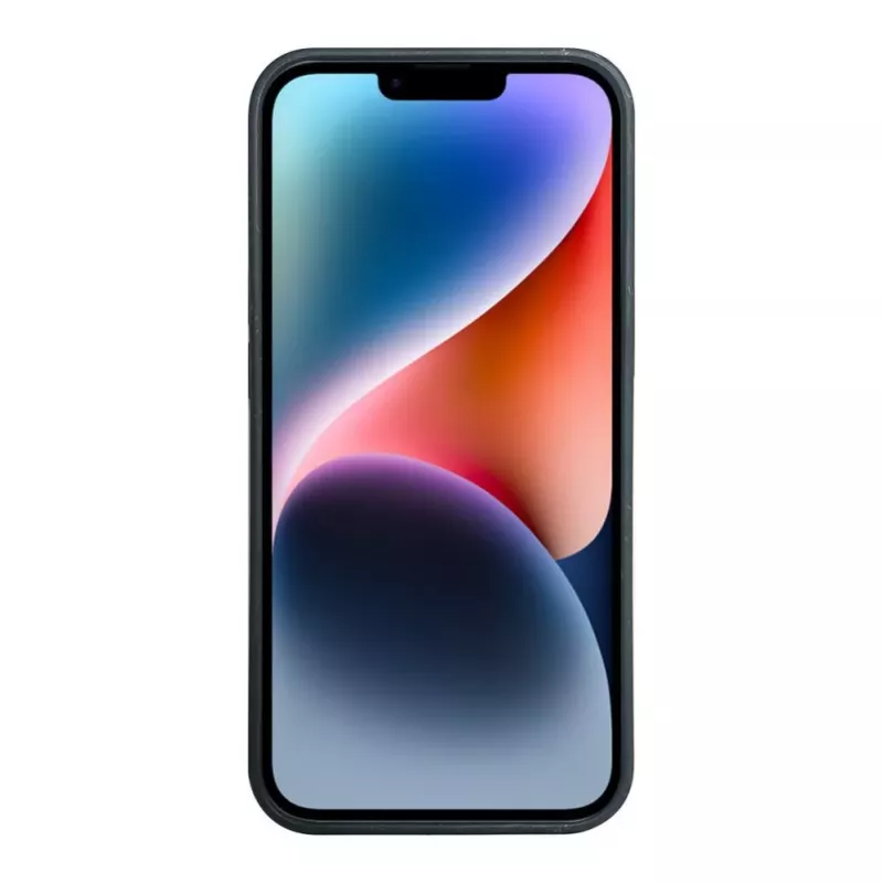iLike Apple iPhone 14 Θήκη σιλικόνης-πλαστικού Eco Print Design μαύρο