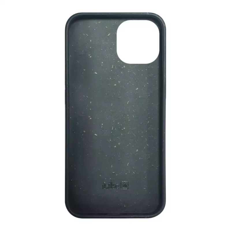 iLike Apple iPhone 14 Θήκη σιλικόνης-πλαστικού Eco Print Design μαύρο