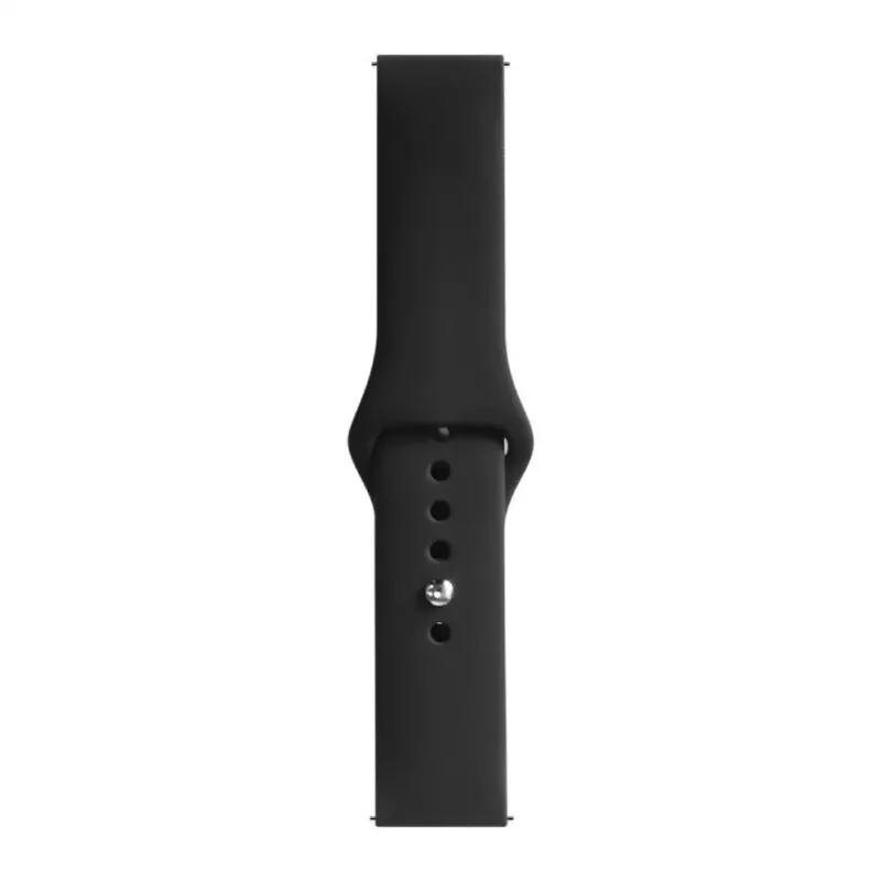Evelatus 22mm Σιλικονούχο Loop Λουράκι Ρολογιού (S/M 110mm) Μαύρο