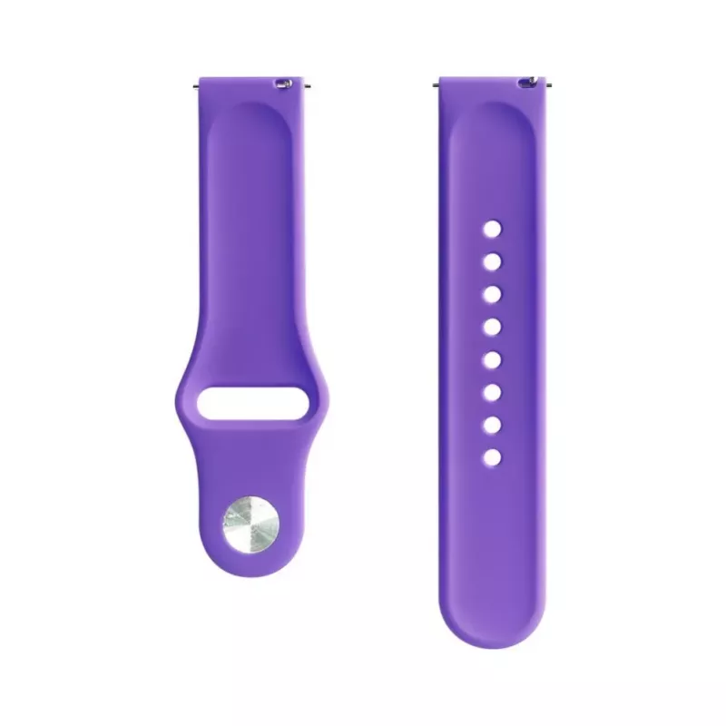 Evelatus 22mm Σιλικονούχο Loop Λουράκι Ρολογιού (S/M 110mm) Deep Purple