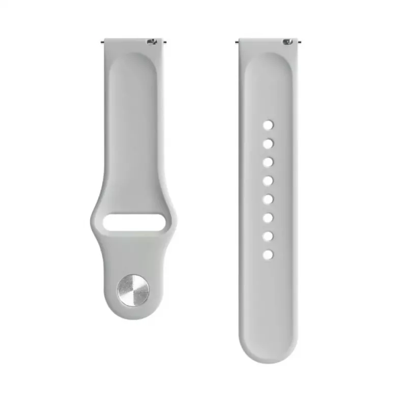 Evelatus Watch 22mm Silicone Loop Watch Strap (S/M 110mm) Γκρι